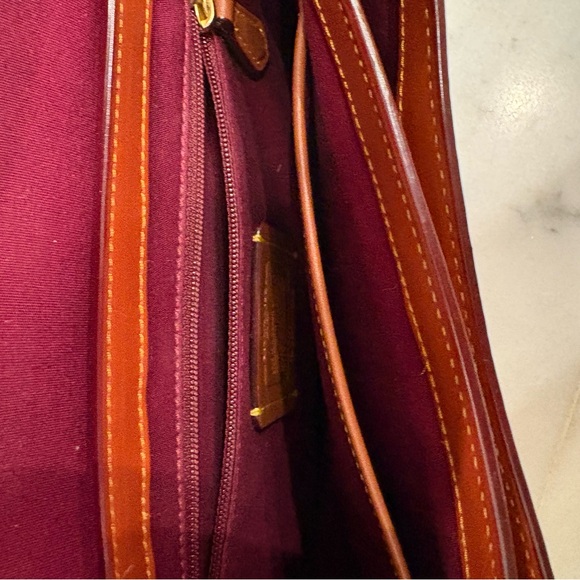 Coach Brown Leather & Signature Canvas Crossbody Bag - Picture 5 of 8